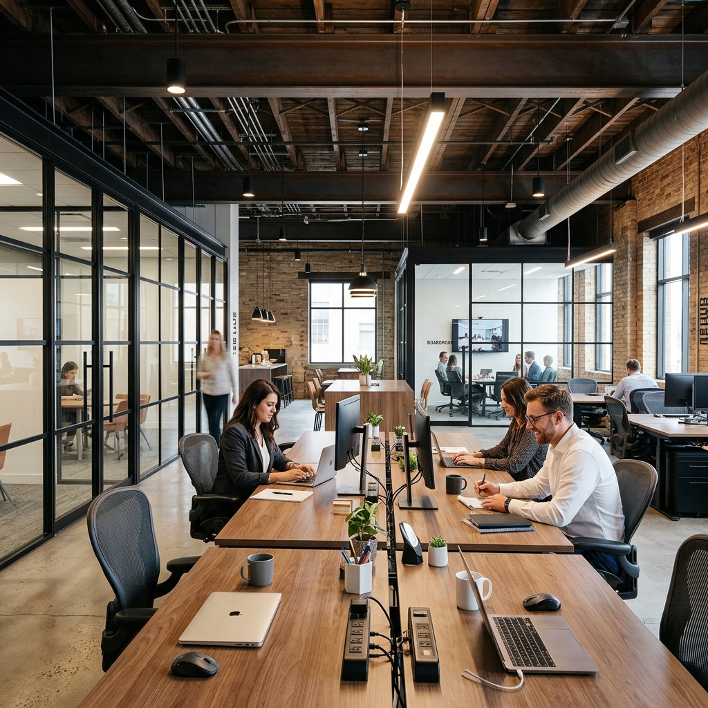 Remodelación de oficina moderna